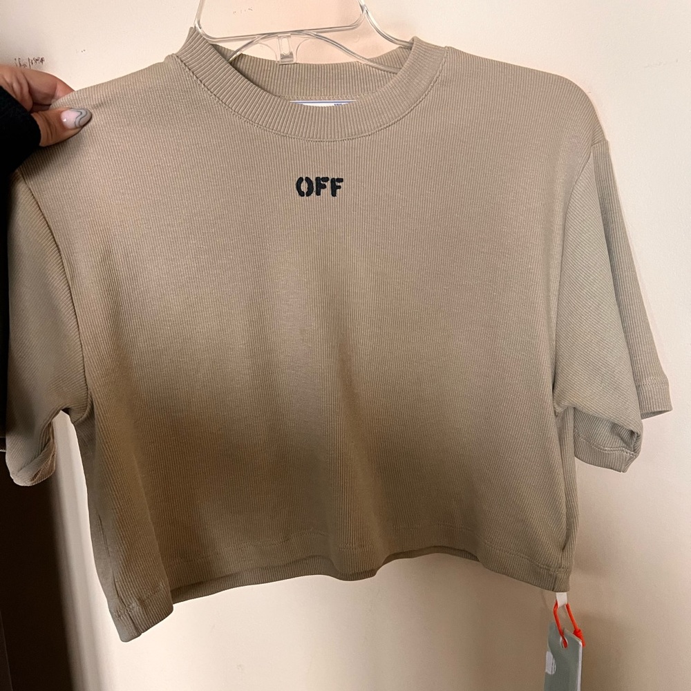 SOLD Off white T shirt new with tags